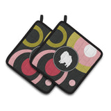 Caroline'S Treasures Keeshond Pair Of Pot Holders Kj1137Pthd, 7.5Hx7.5W, Multicolor