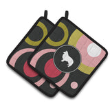 Caroline'S Treasures Sheltie Pair Of Pot Holders Kj1148Pthd, 7.5Hx7.5W, Multicolor