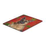 Caroline'S Treasures Red Snowflakes Holiday Christmas German Shepherd Mouse Pad/Hot Pad/Trivet (Kj1187Mp)