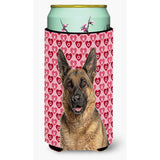 Hearts Love And Valentine'S Day German Shepherd Tall Boy Beverage Insulator Hugger Kj1194Tbc