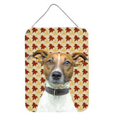 Caroline'S Treasures Fall Leaves Jack Russell Terrier Wall Or Door Hanging Prints, 16 X 12