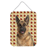 Caroline'S Treasures Fall Leaves German Shepherd Wall Or Door Hanging Prints, 16 X 12