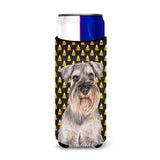 Candy Corn Halloween Schnauzer Ultra Beverage Insulators For Slim Cans Kj1214Muk