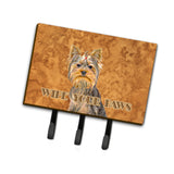 Caroline'S Treasures Kj1219Th68 Yorkie/Yorkshire Terrier Wipe Your Paws Leash Or Key Holder, Large, Multicolor