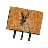 Caroline'S Treasures Kj1222Th68 German Shepherd Wipe Your Paws Leash Or Key Holder, Large, Multicolor
