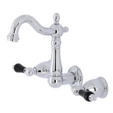 Kingston Brass KS1221PKL Duchess TwoHandle Wall Mount Bathroom Faucet, Polished Chrome