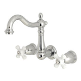 Kingston Brass Ks1251Px 8-Inch Center Wall Mount Bathroom Faucet, Polished Chrome