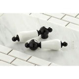 Kingston Brass Ks1280Pl Wall Mount Kitchen Faucet, Matte Black