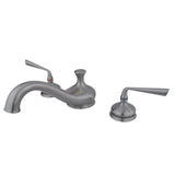 Kingston Brass KS3338ZL Silver Sage Roman Tub Faucet, Brushed Nickel
