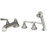Kingston Brass Ks43015Hl Roman Tub Faucet With Hand Shower, Polished Chrome