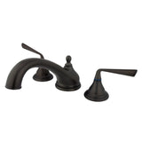 Kingston Brass KS5535ZL Silver Sage Roman Tub Faucet, Oil Rubbed Bronze