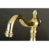 Kingston Brass Ks7972Al English Country Bathroom Bridge Faucet, Polished Brass