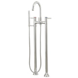Kingston Brass KS8351DL Concord Freestanding Tub Faucet with Hand Shower, Polished Chrome
