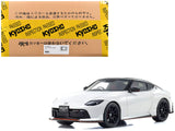 Nissan Fairlady Z NISMO RHD (Right Hand Drive) White with Black Top 1/18 Model Car by Kyosho