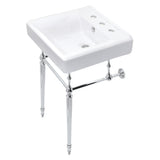 Kingston Brass KVPB2018W81 Edwardian 20Inch Console Sink Set, Polished Chrome