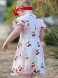 Sweet Cherry Sequins Cute Dress
