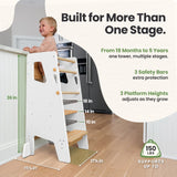 Montessori Toddler Tower - Adjustable Kitchen Stool Helper