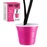 Reusable Shot Cup with Lanyard – 2oz (Pink)
