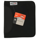 RoadPro Log Binder Zippered 3Ring LB004BK Black 7.75 Inch x 9 Inch 3Ring Zippered Binder for LooseLeaf Log Sheets