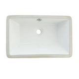 Fauceture LB21137 Castillo Undermount Bathroom Sink, White