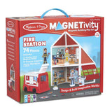 Magnetivity Magnetic Building Play Set: Fire Station