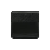 Petra 1 Drawer Wood Nightstand In Black Finish