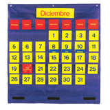 Bilingual Monthly Calendar Pocket Chart