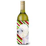 Westie Candy Cane Holiday Christmas Wine Bottle Beverage Insulator Beverage Insulator Hugger