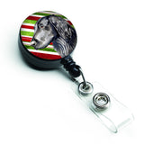 Caroline'S Treasures Flat Coated Retriever Candy Cane Christmas Retractable Badge Reel, Multicolor (Lh9231Br)