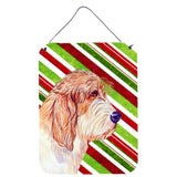 Caroline'S Treasures Petit Basset Griffon Vendeen Candy Cane Christmas Wall Or Door Hanging Prints, 16 X 12, Multicolo