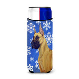 Great Dane Winter Snowflakes Holiday Ultra Beverage Insulators For Slim Cans Lh9265Muk