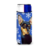 Min Pin Winter Snowflakes Holiday Ultra Beverage Insulators For Slim Cans Lh9290Muk