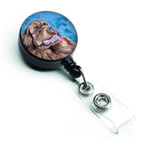 Caroline'S Treasures Blue Newfoundland Retractable Badge Reel, Multicolor (Lh9354Bubr)