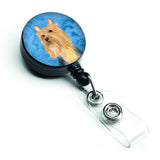 Caroline'S Treasures Blue Silky Terrier Retractable Badge Reel, Multicolor (Lh9361Bubr)