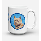 Caroline'S Treasures Lh9365Bu-Cm15 Cairn Terrier Microwavable Ceramic Coffee Mug, 15 Oz, Multicolor