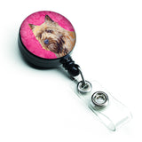 Caroline'S Treasures Pink Cairn Terrier Retractable Badge Reel, Multicolor (Lh9365Pkbr)
