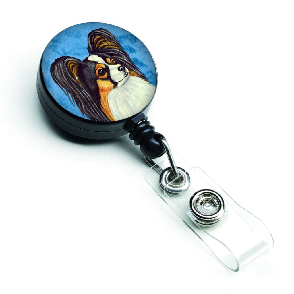 Caroline'S Treasures Blue Papillon Retractable Badge Reel, Multicolor (Lh9390Bubr)