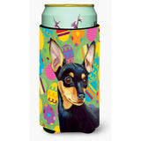 Min Pin Easter Eggtravaganza Tall Boy Beverage Insulator Beverage Insulator Hugger