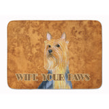 Caroline'S Treasures Silky Terrier Wipe Your Paws Floor Mat, 19 X 27, Multicolor