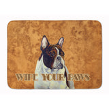 Caroline'S Treasures French Bulldog Wipe Your Paws Floor Mat, 19 X 27, Multicolor