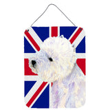 Caroline'S Treasures Lh9467Ds1216 Westie With English Union Jack British Flag Wall Or Door Hanging Prints, 16 X 12