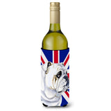 English Bulldog With English Union Jack British Flag Wine Bottle Beverage Insulator Hugger Lh9471Literk