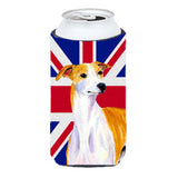 Whippet With English Union Jack British Flag Tall Boy Beverage Insulator Hugger Lh9480Tbc