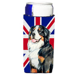 Bernese Mountain Dog With English Union Jack British Flag Ultra Beverage Insulators For Slim Cans Lh9486Muk