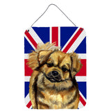 Caroline'S Treasures Lh9499Ds1216 Tibetan Spaniel With English Union Jack British Flag Wall Or Door Hanging Prints, 16 X 1
