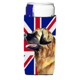 Leonberger With English Union Jack British Flag Ultra Beverage Insulators For Slim Cans Lh9500Muk