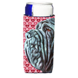 Neapolitan Mastiff Hearts Love And Valentine'S Day Ultra Beverage Insulators For Slim Cans Lh9561Muk