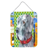 Caroline'S Treasures Lh9570Ds1216 Great Dane St. Patrick'S Day Shamrock Wall Or Door Hanging Prints, 16 X 12, Multicolor