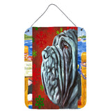 Caroline'S Treasures Lh9575Ds1216 Neapolitan Mastiff Red Snowflakes Holiday Christmas Wall Or Door Hanging Prints, 16 X 12