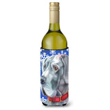 Great Dane Winter Snowflakes Holiday Wine Bottle Beverage Insulator Hugger Lh9584Literk